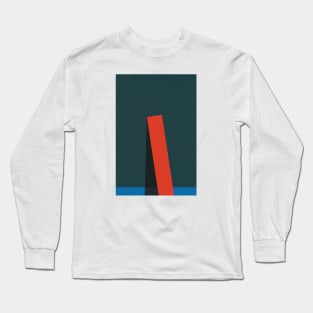 Complementary Color Mid Century Art, Mid Century, Geometric Print Wall Art Long Sleeve T-Shirt